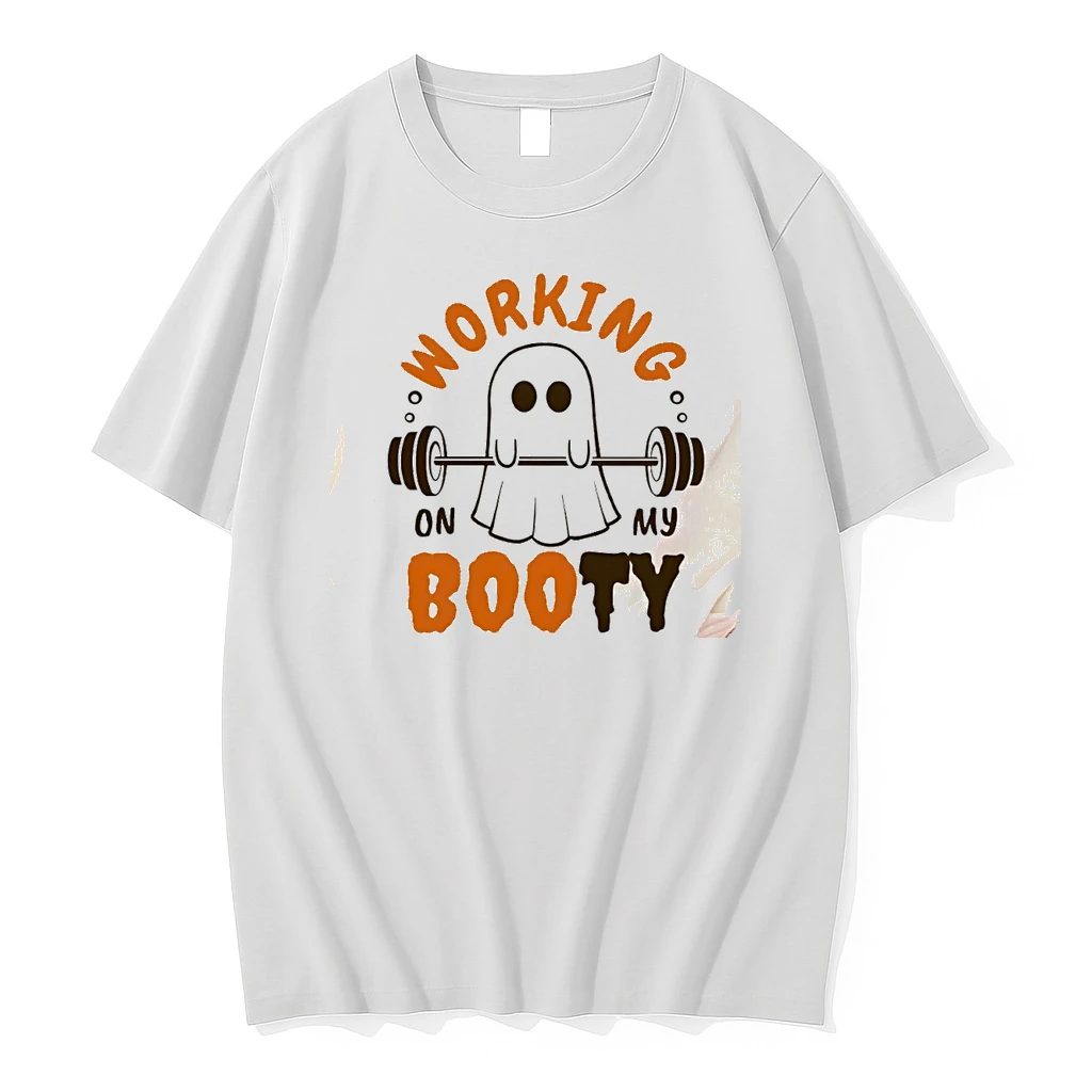 Working On My Booty Ghost Gym Happy Halloween 2026 Shirts