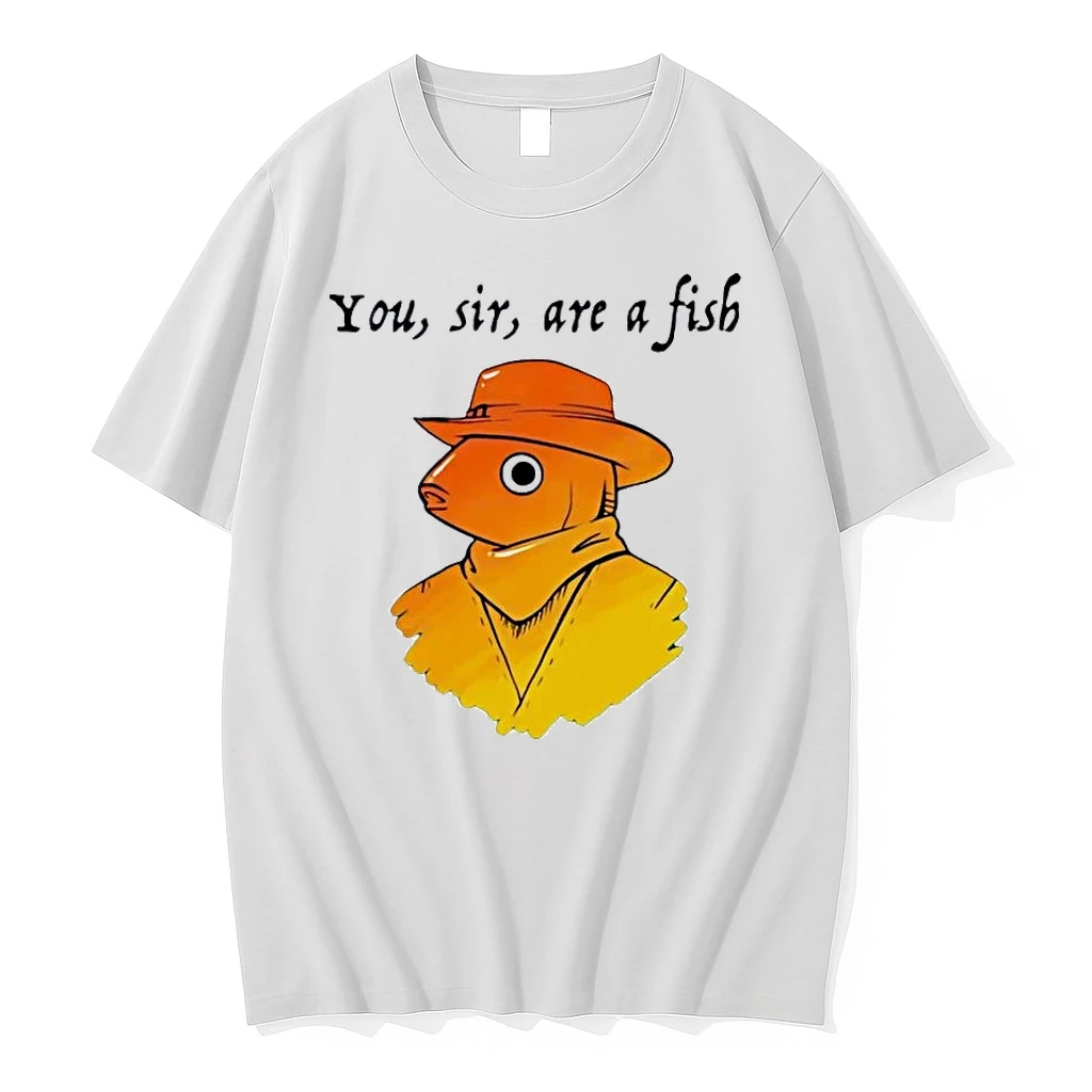 You Sir Are A Fish Cowboy Western Graphic White Shirts