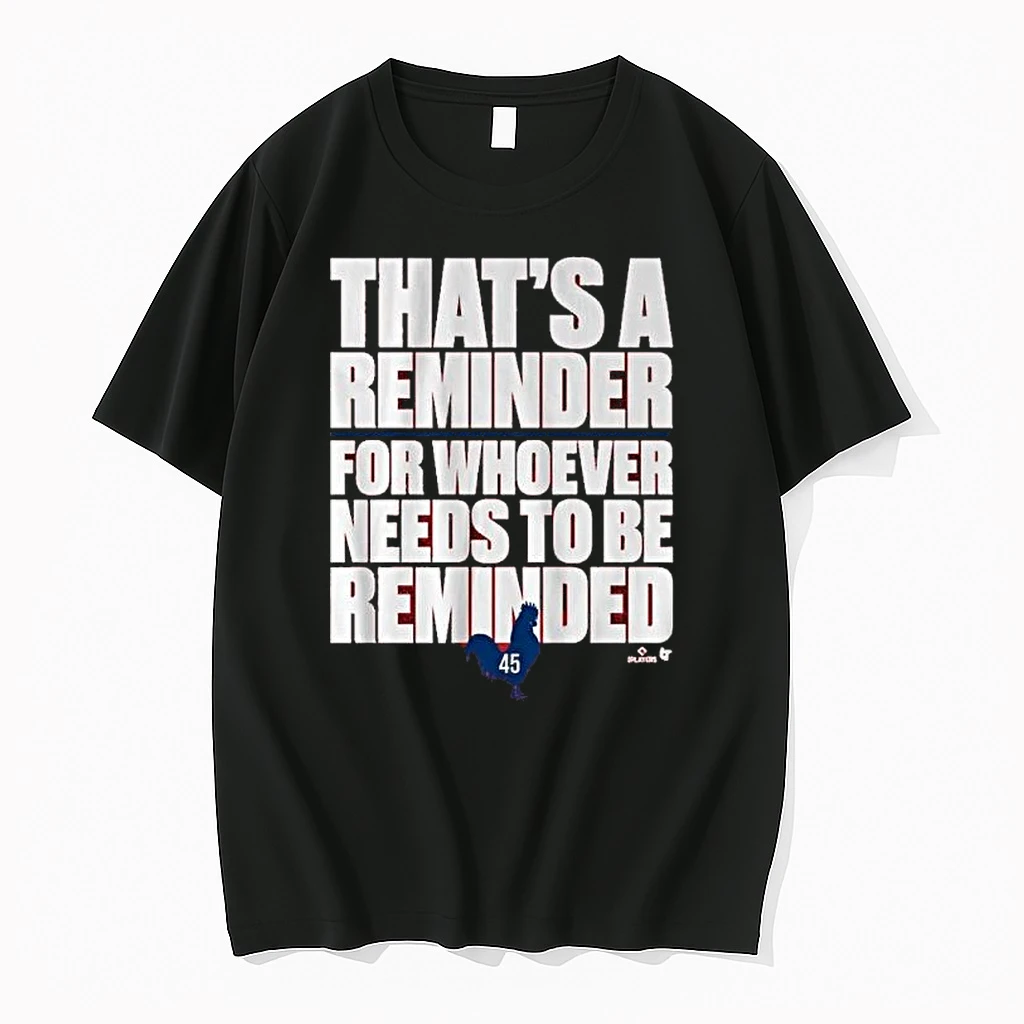 Zack Wheeler A Reminder For Whoever Needs To Be Reminded Shirts