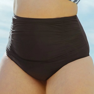Shapermint Women Ruched High-Waisted Bikini Bottom
